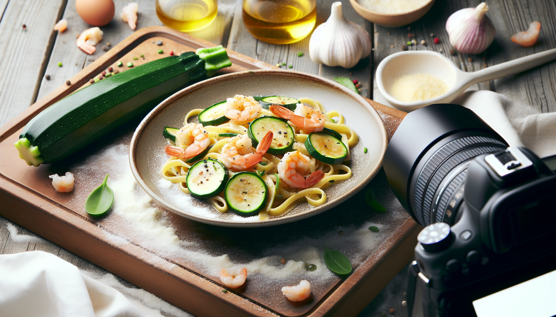 pasta gamberetti e zucchine